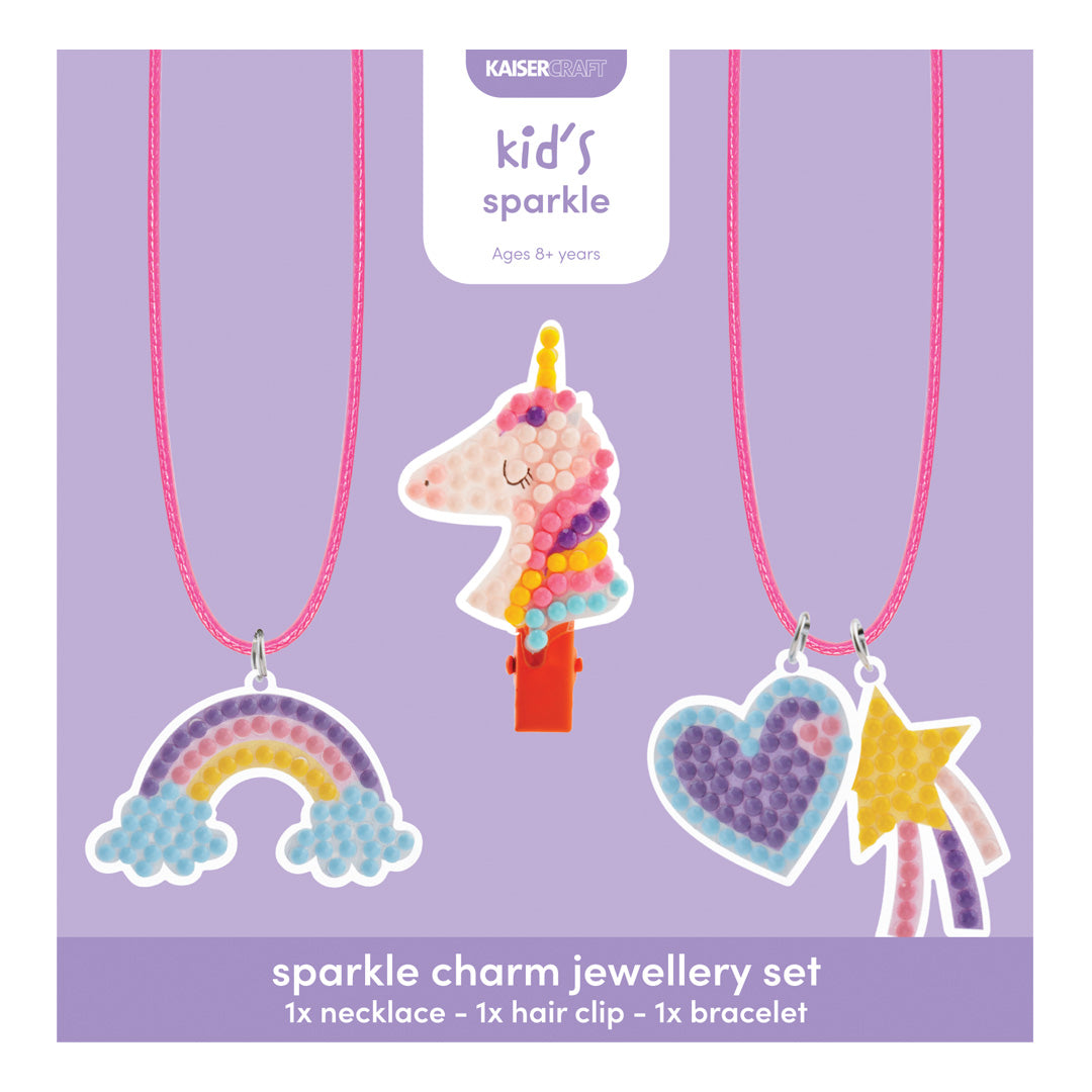 Sparkle Charm Jewellery Set - Unicorn